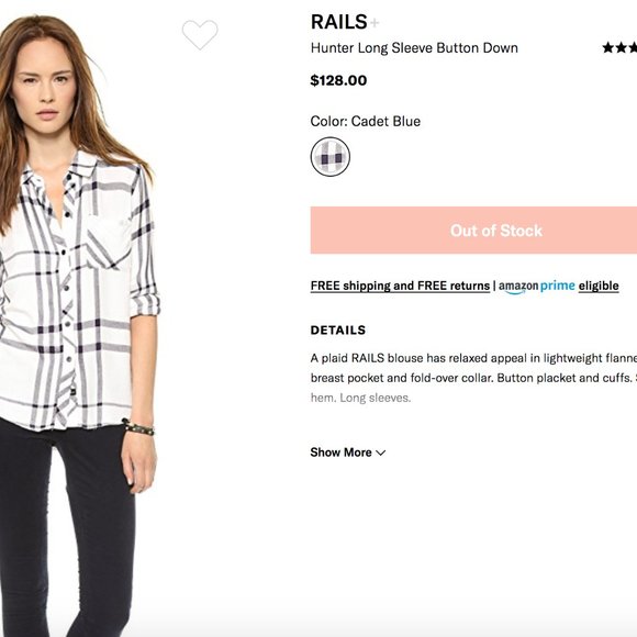 Rails button down long sleeve - Picture 2 of 4